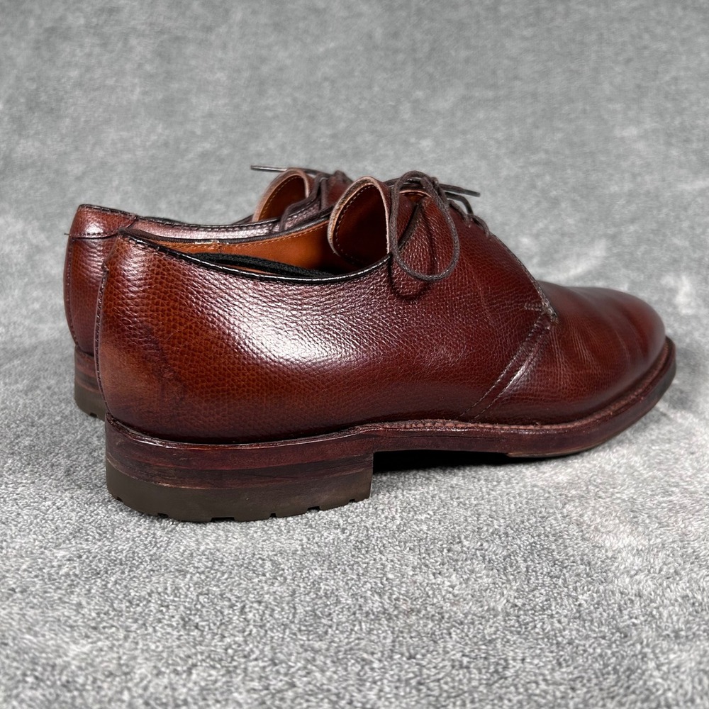 Alden 942C Dutton 3 Eyelet Blucher Brown Alpine Grain Made USA Mens 9.5 A/C - Picture 5 of 15